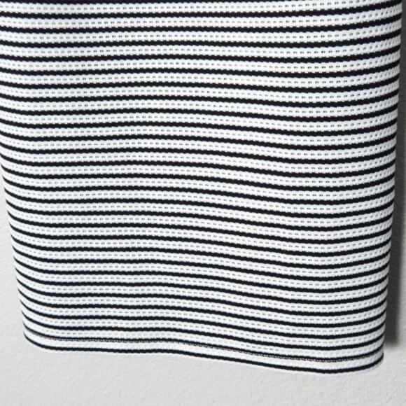 NEW Guess Women’s Dress Medium Minimal Coastal Preppy Monochrome Stripe Bodycon - Picture 5 of 9